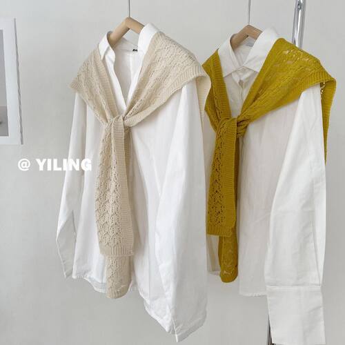 独特漂亮披肩针织外搭女2