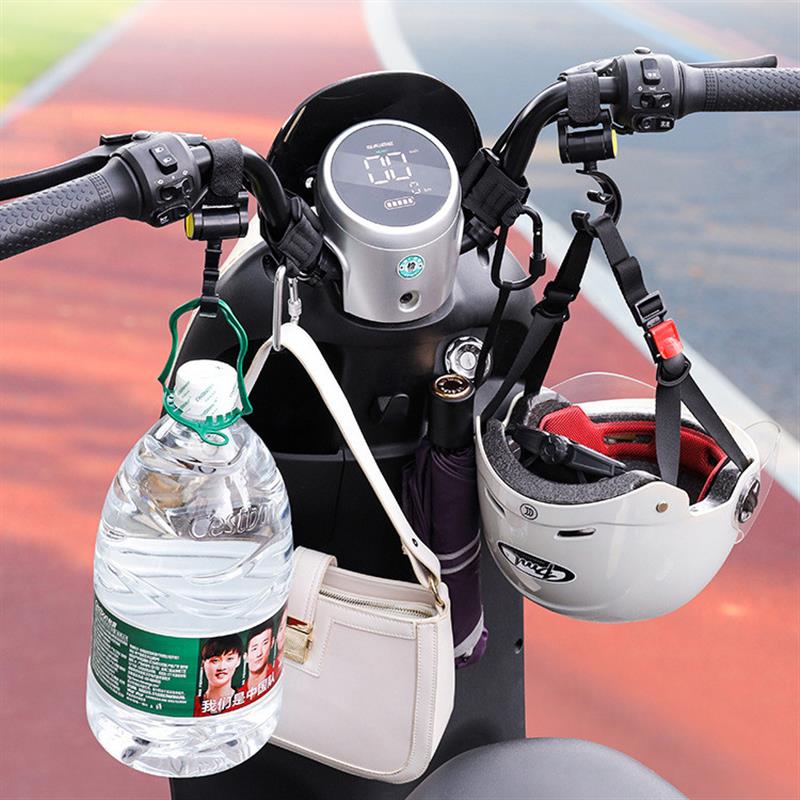 德国电动车挂钩前置通用摩托车外卖勾头盔自行车免卡通打孔电瓶挂