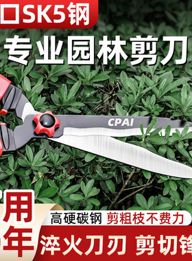 园艺剪刀果树修花剪园林修枝剪修剪草坪专用绿篱剪树枝修剪强力剪