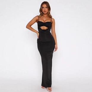 Sexy Elegant Formal Party Dress, Deep V Neck Backless Cutout