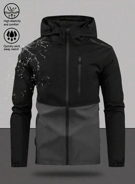 Mens Casual Men Hooded Jacket With Multiple Pockets For