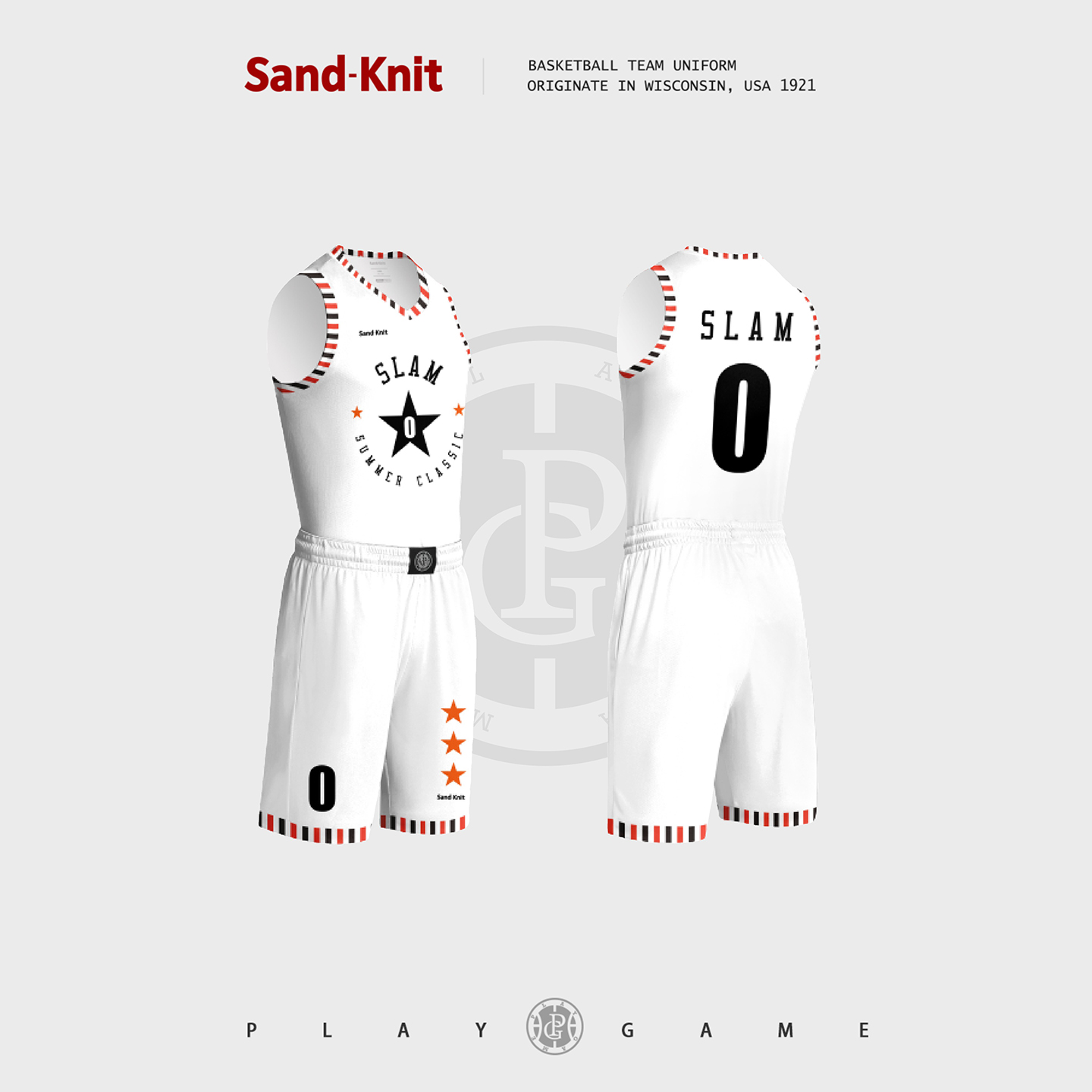 森耐特中国风彩色条纹数码印定制篮球衣男2025新款速干宽松球衣服