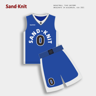 新款 篮球服套装 森耐特2024夏季 SandKnit 定制学生篮球衣团购队服