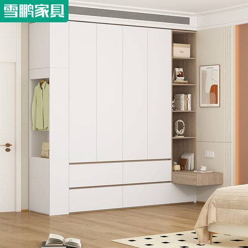 大衣柜雪鹏家具支持定制