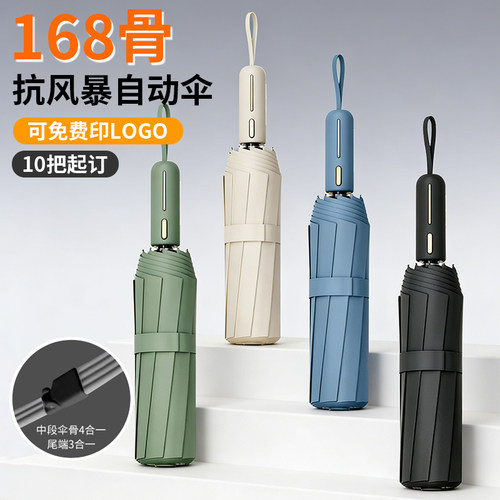 柯梅恩自动黑胶广告晴雨两用定制