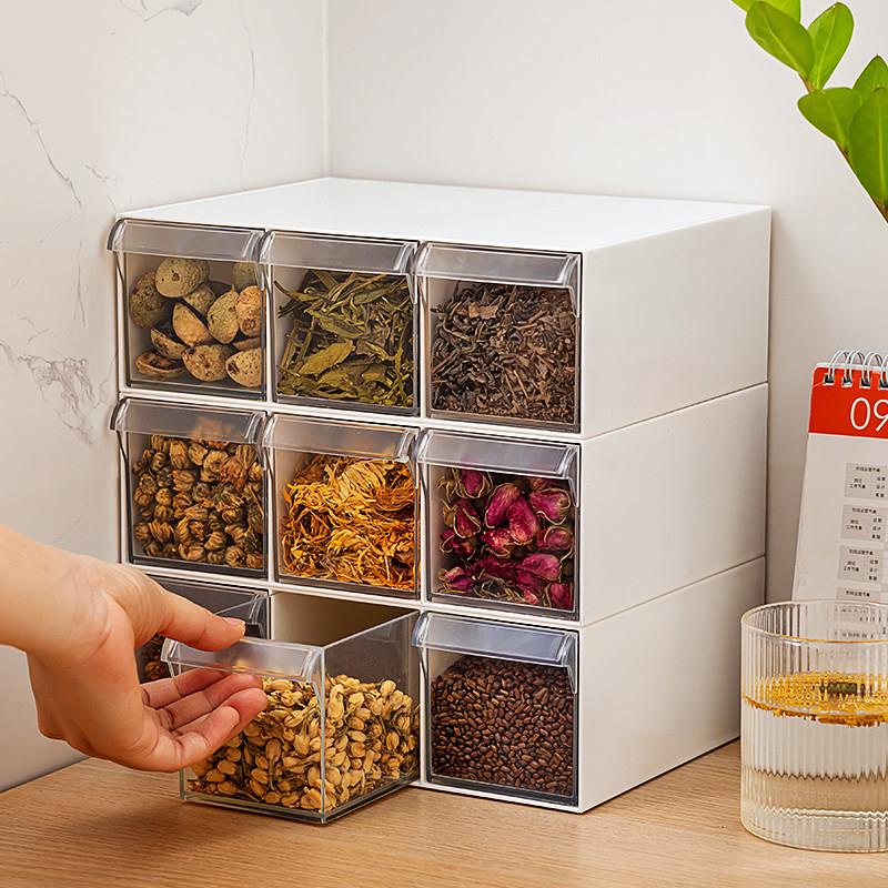 日本抽屉式花茶香料收纳