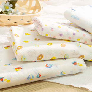 纯棉宝宝网孔布料100全棉儿童衣服服装打底衫爬爬服diy面料布头