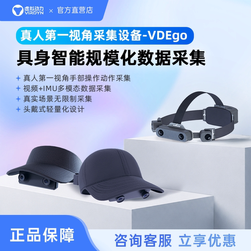 VIRDYN虚拟动力 Ego具身智能第一人称视角数采 头戴式高精度相机