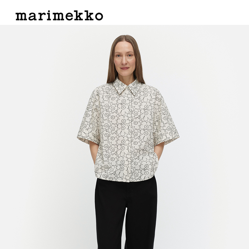 【Unikko游霓可印花】Marimekko早秋短袖衬衫