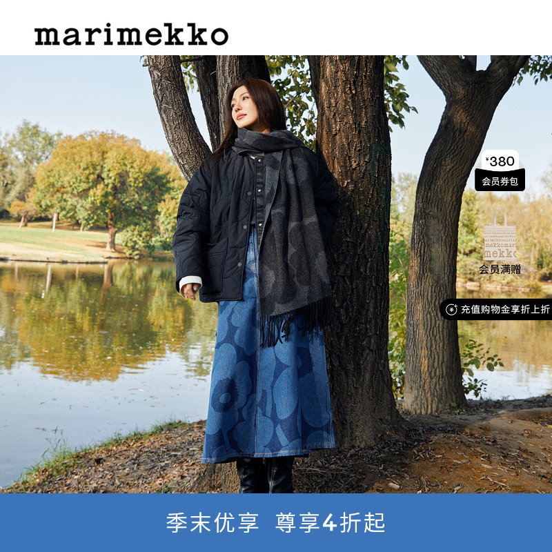 2025秋冬新品Unikko印花围巾