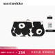 新年礼物Marimekko Unikko游霓可印花 黑色别致零钱包小包
