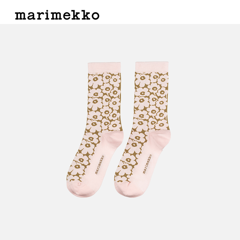 【Unikko游霓可印花】Marimekko早秋棉质袜子短袜