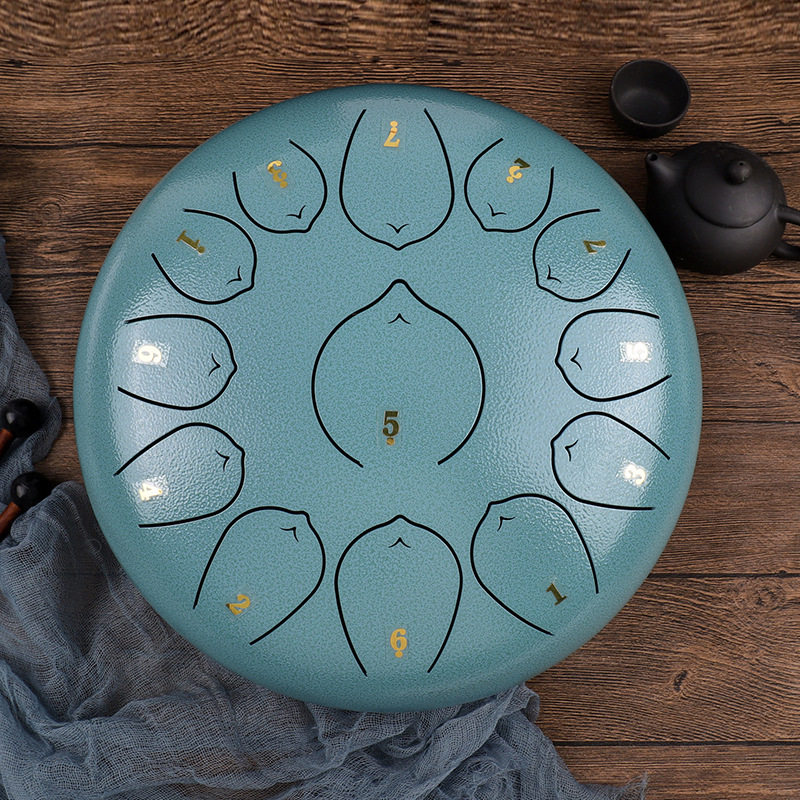 12寸13音空灵鼓梵音鼓无忧鼓忘忧鼓玄空鼓莲花鼓初学入门演奏乐器