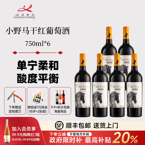 【整箱送礼】迦南美地小野马干红
