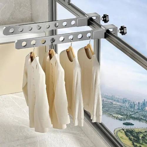 晒被子支撑杆阳台宿舍窗晾衣架窗外晾晒神器窗户晾衣服窗台卡扣式