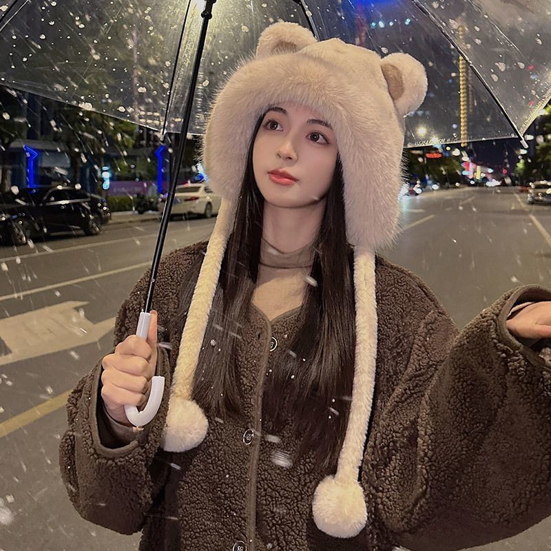 挡耳朵的帽子冬季可爱小