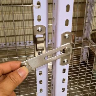 门锁卡扣槽新款万能角钢卡扣式门鼻扣通用型门栓卡扣推拉门插销不