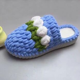 钩拖鞋毛线和鞋底子新款拖鞋手工编织拖鞋纯手工成品diy鞋底一整