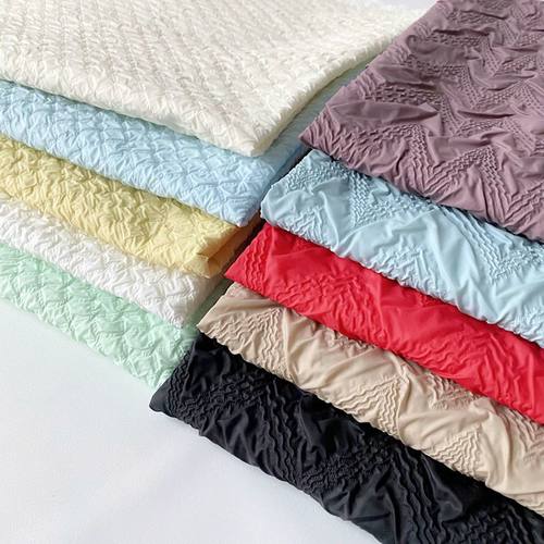 做棉袄的布料高档褶皱风