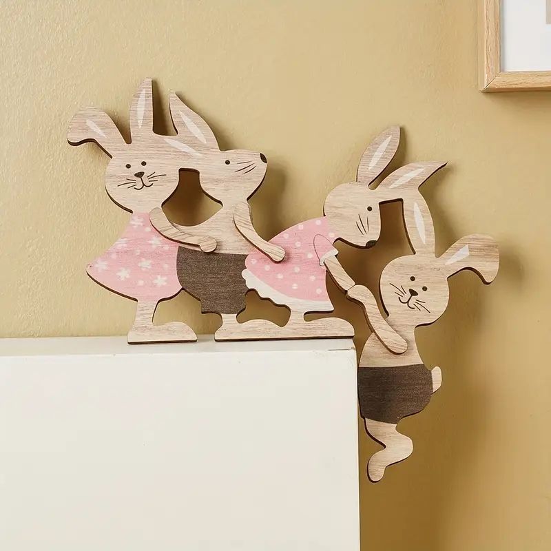 开关装饰小摆件木质新款