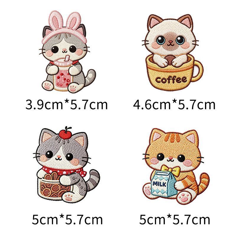 书包遮挡贴卡通可爱小猫