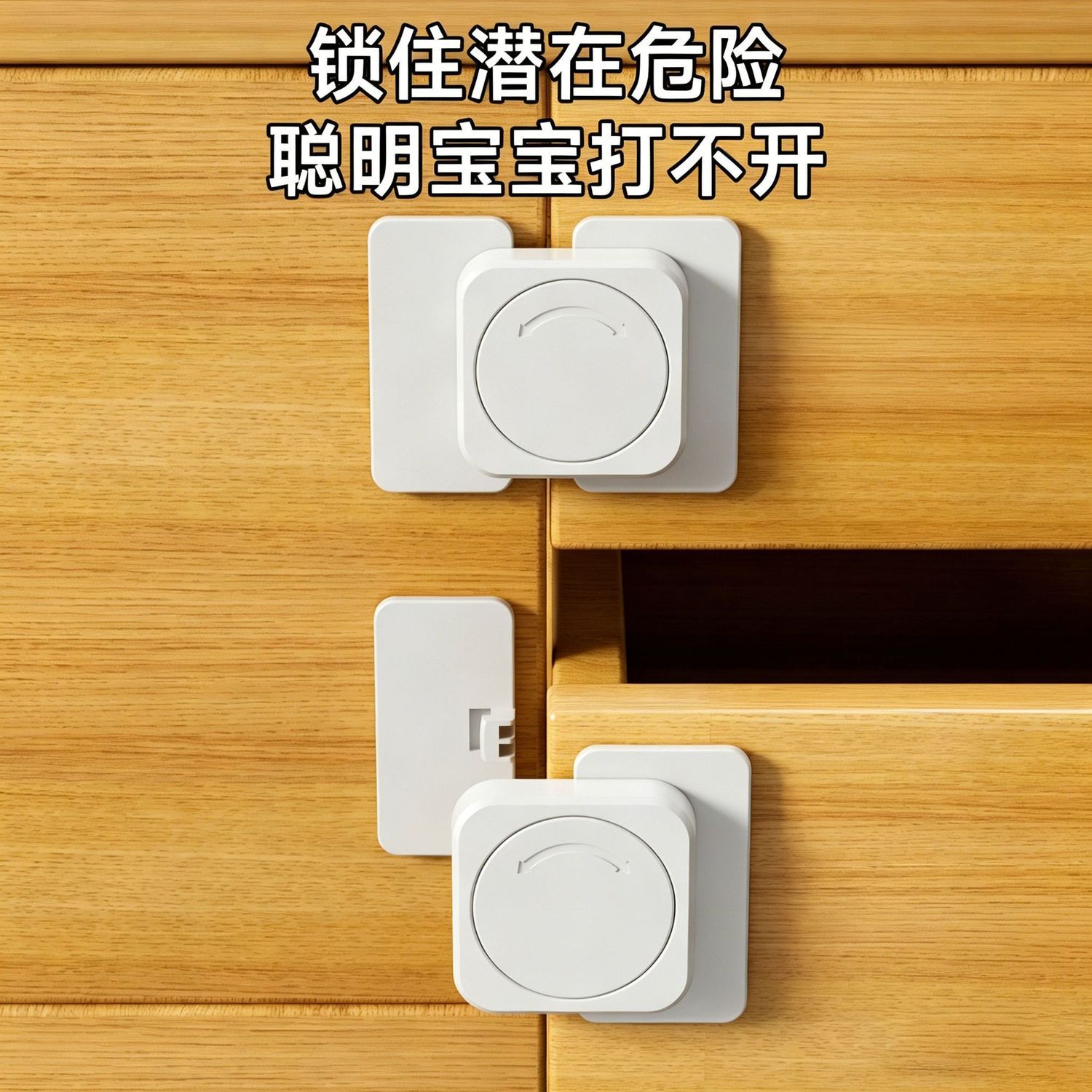 抽屉防滑出神器开扣婴儿