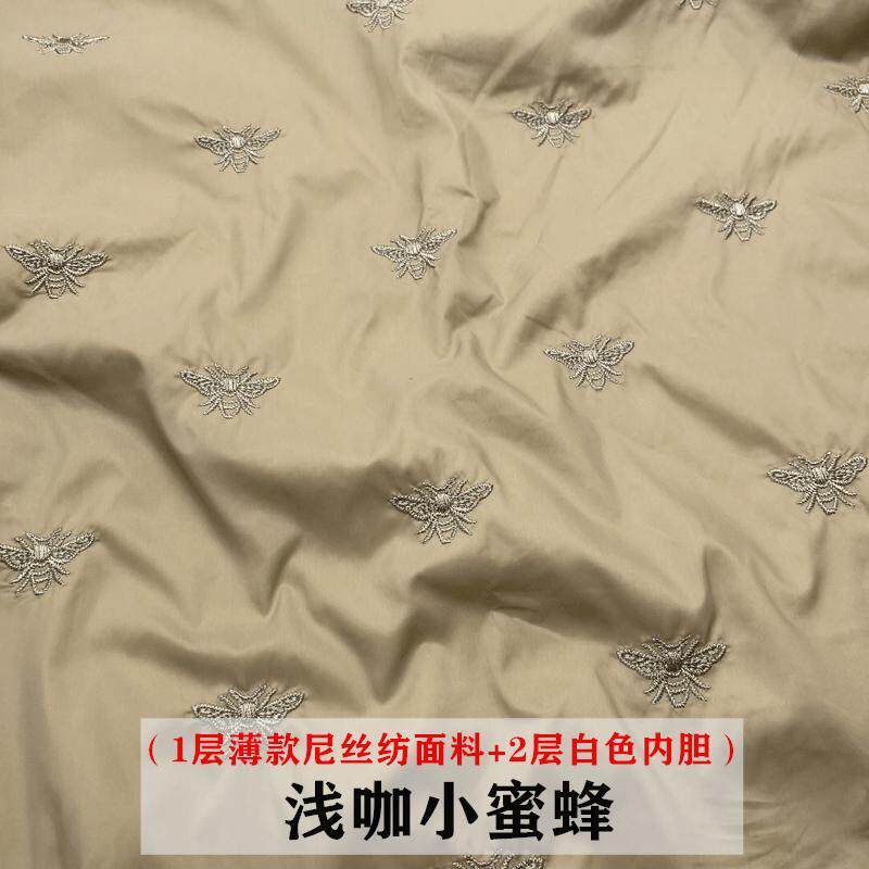 羽绒服三合一布料秋冬绣