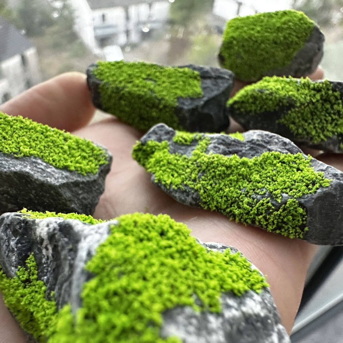 鱼缸里的装饰品仿真苔藓造景石青苔微景观鱼缸造景摆件盆景铺面水