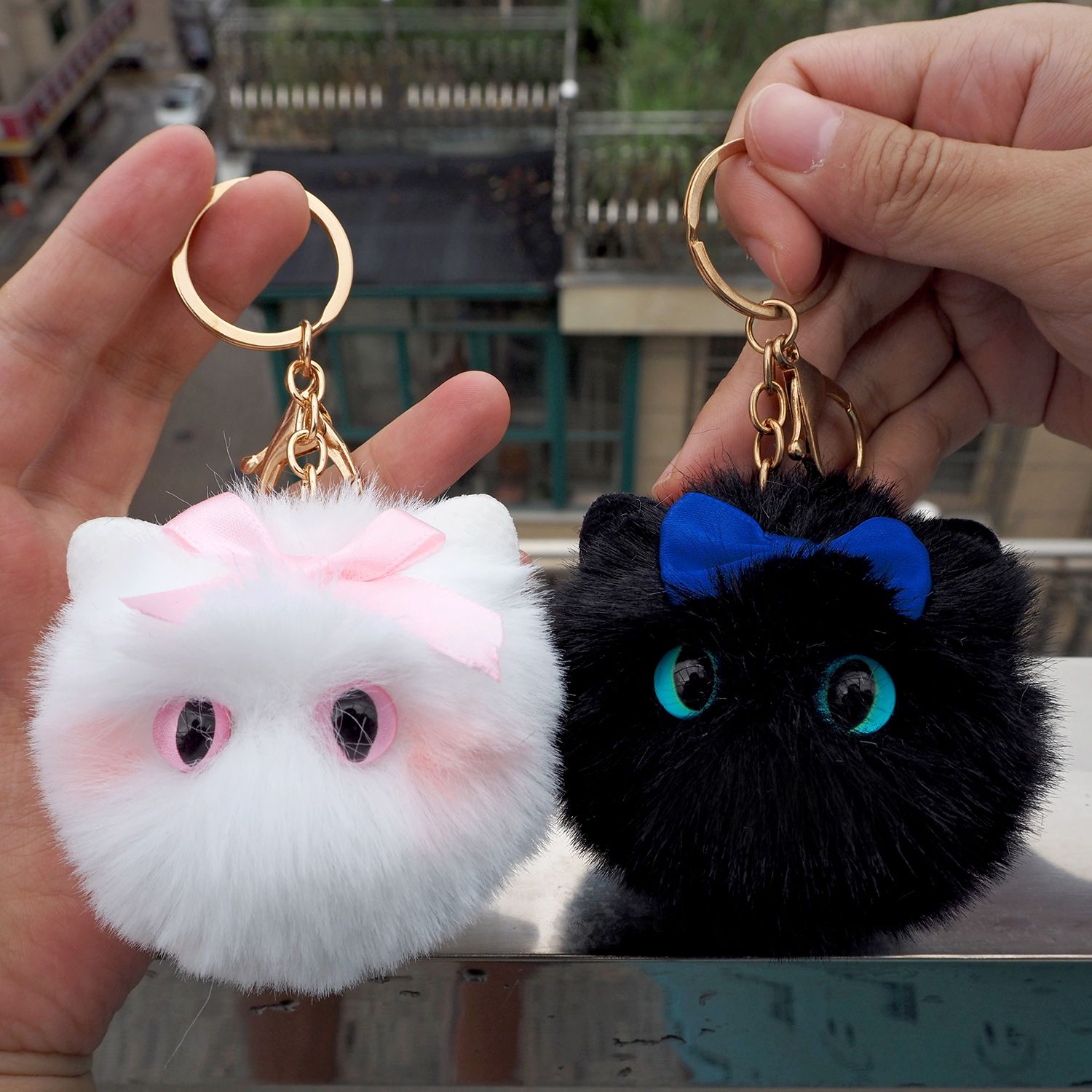 治愈情绪小挂件猫猫球煤