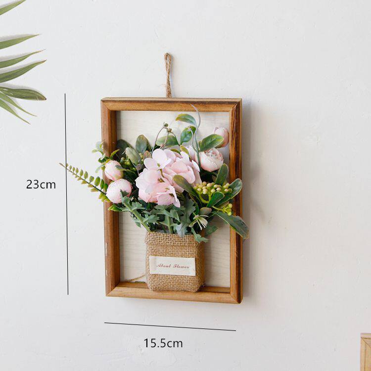 框壁挂绿植薰衣草装饰品