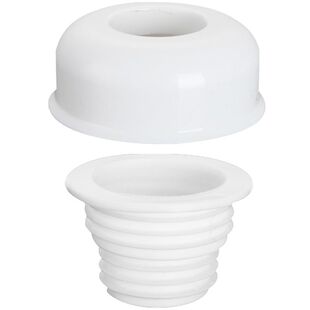 50管装饰盖75 40洗手盆池下水管防臭塞密封圈 卫生间下水道防臭硅