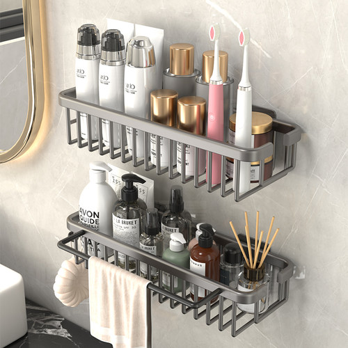 净语免打孔卫生间置物架