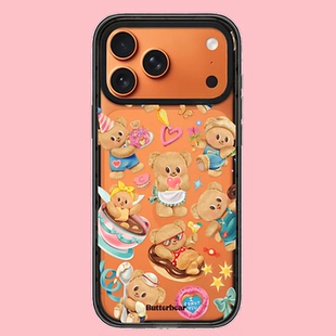 油小熊手机壳适用苹果17promax防摔iphone16 星宇橙黄 15plus pro保护套14 12磁吸Magsafe11 韩国代购