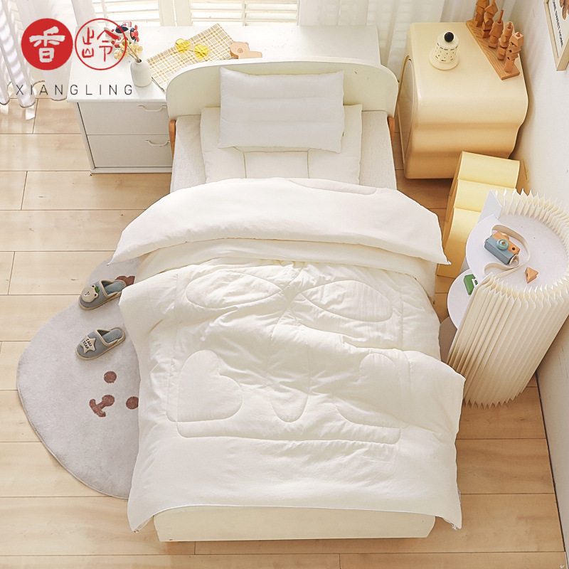 婴儿童被子大豆纤维被褥幼儿园午睡被宝宝入园垫被春秋盖被冬被芯