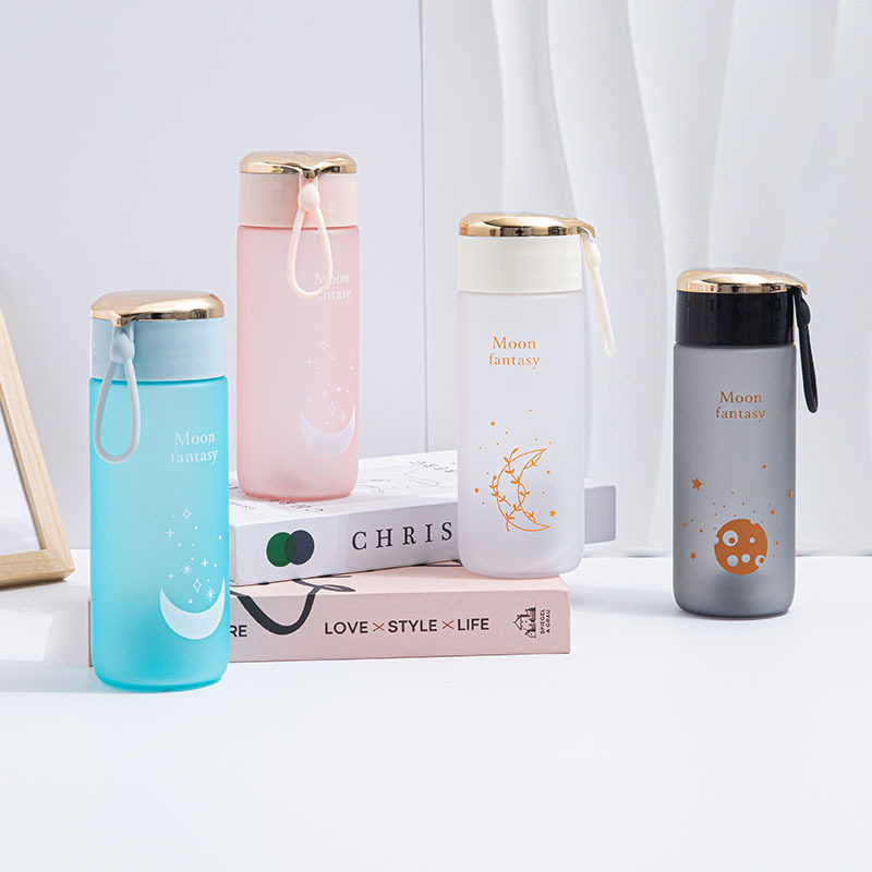 磨砂塑料杯水杯高颜值夏季渐变防摔耐高温简约大容量韩国