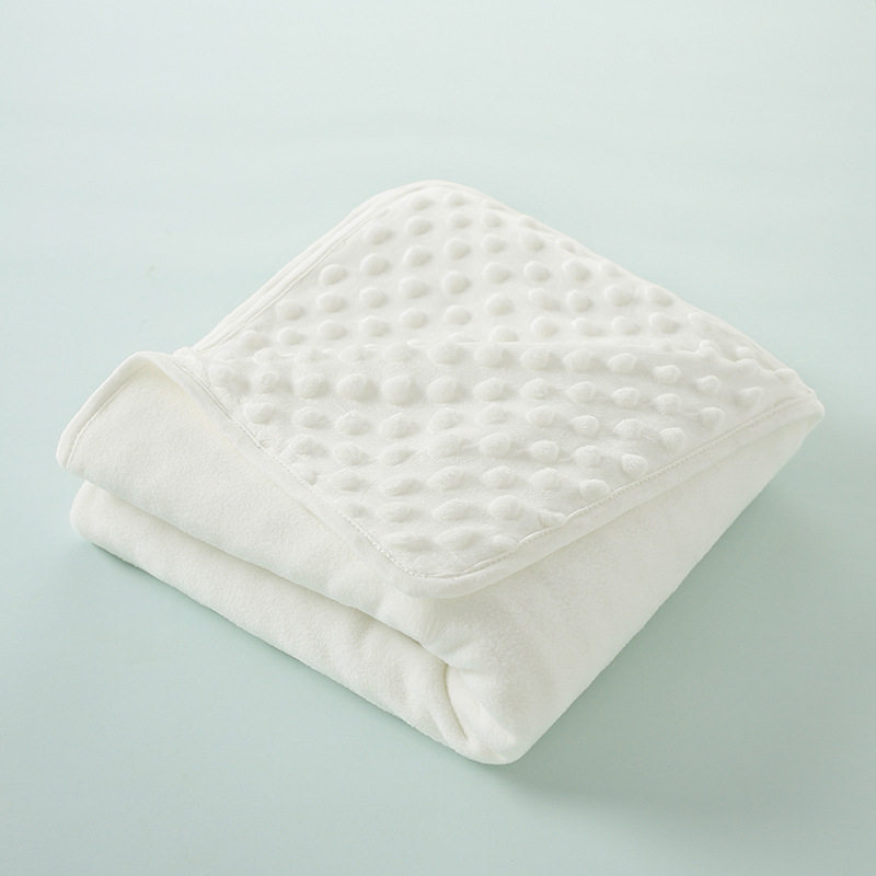 婴儿秋冬豆豆毯儿童安抚空调四季盖毯新生午睡安抚豆豆双层空调毯