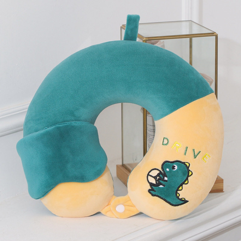 新款太空记忆棉u型枕家用旅行护颈枕可爱卡通慢回弹午休护颈脖枕