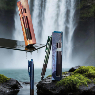 塔诺塞TZE-15地球之歌中性笔黑橡木纯铜低重心学生考试速干0.5mm