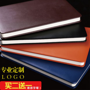 包邮韩国文具笔记本商务皮面日记本子韩版创意B5记事本批发A5定制LOGO