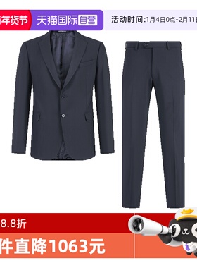 【自营】阿玛尼 EA 男士商务西装西裤长裤西服套装 E31VMB 01506