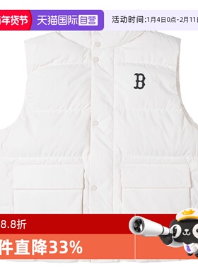 【自营】MLB美职棒男装女装简约休闲运动保暖羽绒马甲3ADVB0146