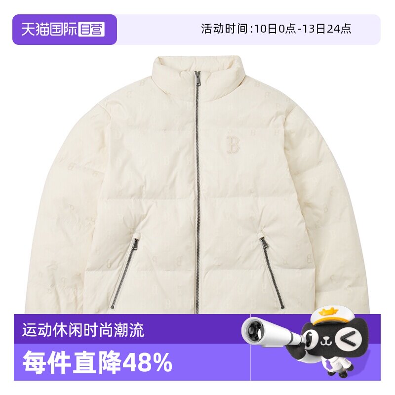 【自营】MLB羽绒服男女外套新款运动服短保暖棉羽夹克潮3ADJM0346