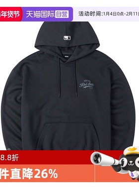 【自营】MLB连帽卫衣新款男女装休闲服情侣炭灰色运动服3AHDV0551