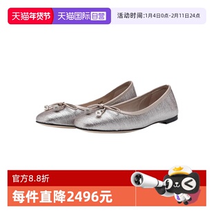 【自营】Jimmy Choo吉米周春夏女士气质复古蝴蝶结软底休闲平底鞋