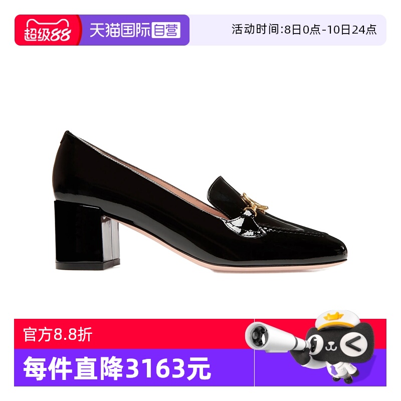 Bally/巴利女士亮面牛皮中跟鞋