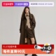 高级感气质大衣 新款 自营 ELLE绵羊毛混纺毛呢外套女2024冬季