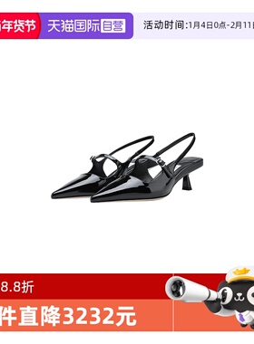 【自营】Jimmy Choo吉米周DIDI 45 女士一字带后空露跟高跟凉鞋JC