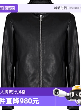 【自营】Armani Exchange阿玛尼 男士修身仿皮夹克 8NZB08 ZNAAZ