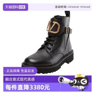 2S0Q03 华伦天奴女士军旅风短靴马丁靴 Valentino BEK 自营