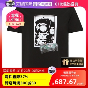 自营 T恤3L1T8P 短袖 1JW5Z正品 ARMANI EMPORIO 阿玛尼男士